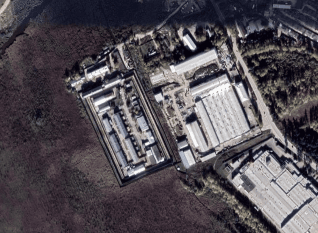 Satellite view of IK-2 correctional colony.