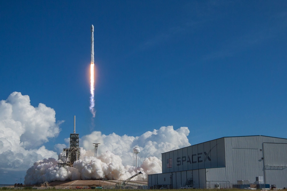OTV-5 (5th X-37B taking off from the Kennedy Space Center aboard a SpaceX Falcon 9. This is the first time the rocket and plane were used in conjunction.