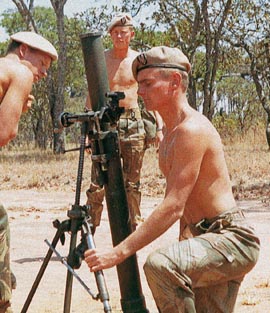 Rhodesian SAS Mortar team