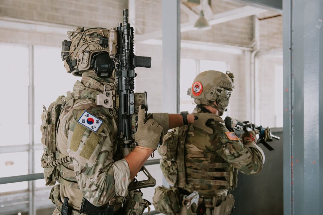 U.S. Army Green Berets and Republic of Korea UDT SEAL conduct Visit, Board, Search, and Seizure training during Rim of the Pacific (RIMPAC) 2022.