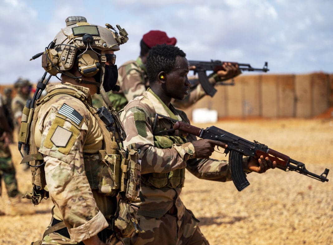U.S. forces host a range day with the Danab Brigade in Somalia