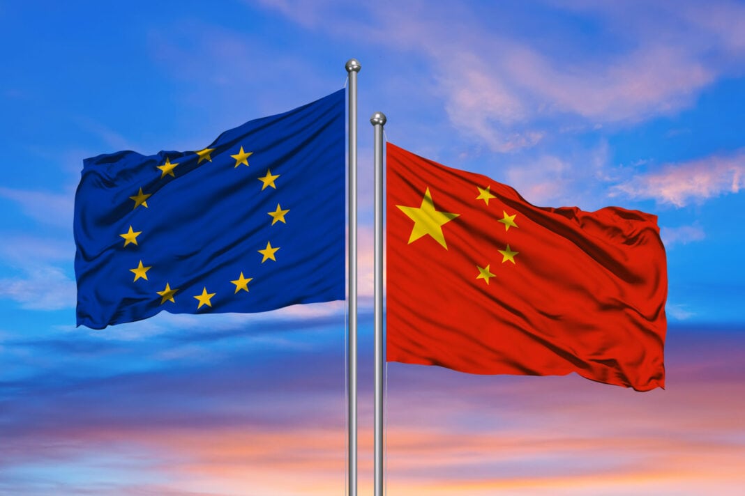 EU and China flag