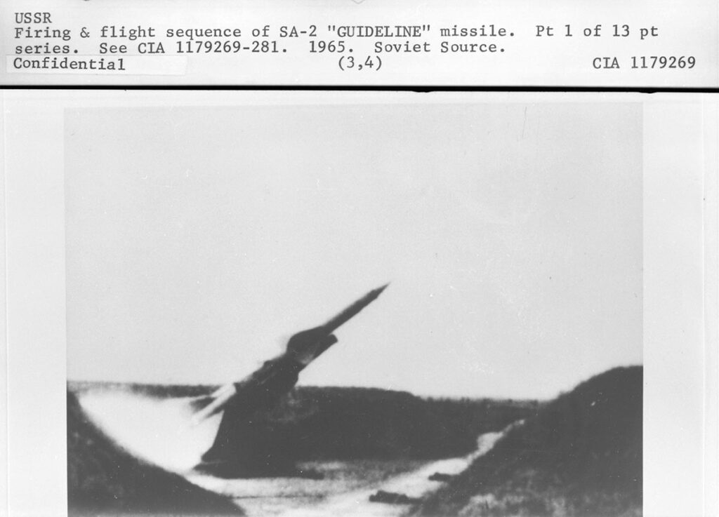 CIA documents regarding the SA-2, which shot down Gary Powers in 1960. FISINT, a branch of SIGINT, is used to avoid similar incidents in the present. (Central Intelligence Agency, located at National Archives and Records Administration)