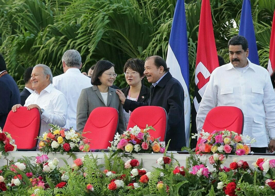 Taiwan President Tsai Ing-wen during a visit to Latin America.