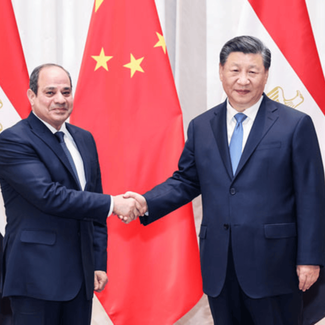 President Xi on state visit to President El Sisi of Egypt.