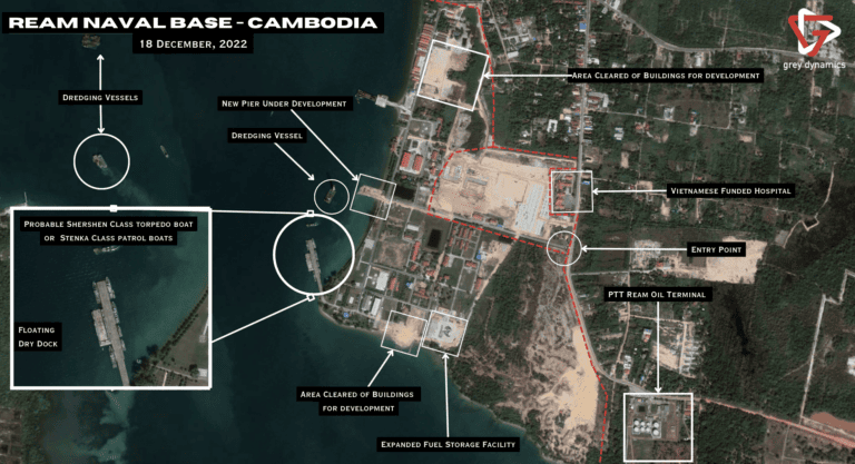 Ream Naval Base in Chambodia