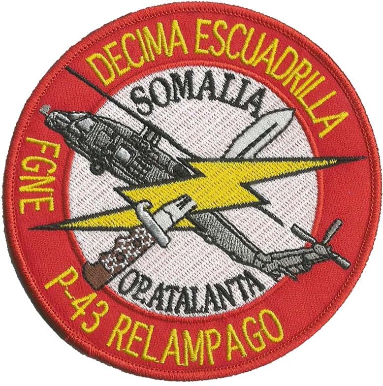 FGNE patch with bright colors from Operation Atalanta in Somalia. 