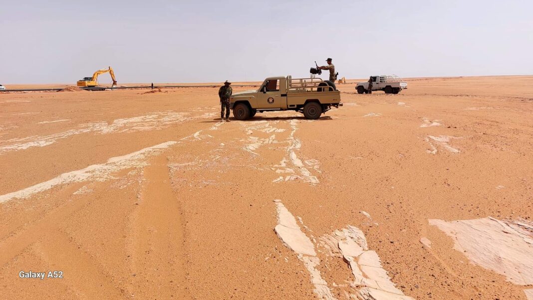 Libyan military at the Chadian border