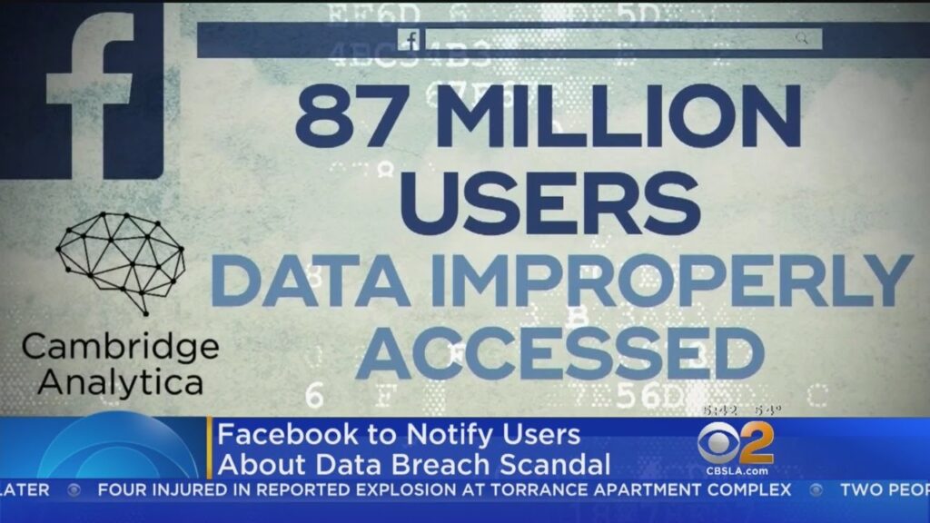 A still of a news broadcast detailing the scale of the Cambridge Analytica-Facebook data scandal. As fifth-generation warfare tactics propagate, such scandals will become more prominent and less noticeable.