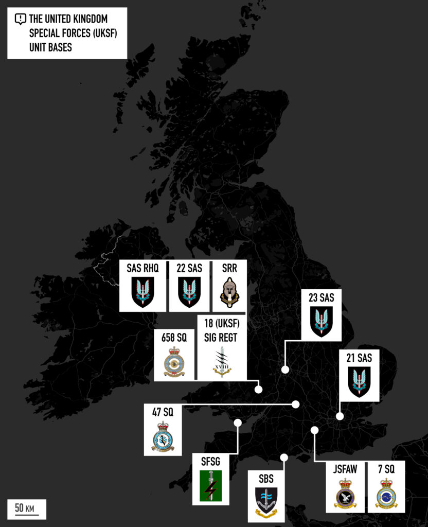 The United Kingdom Special Forces (UKSF) Unit Headquarters.