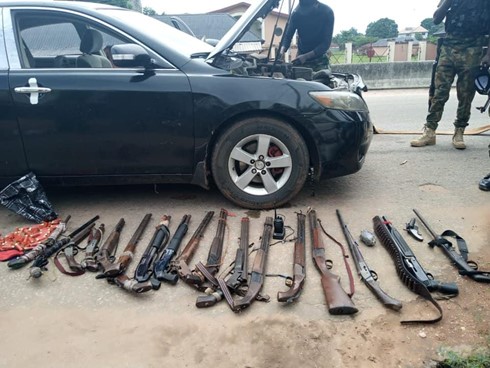 A consignment of IPOB weapons