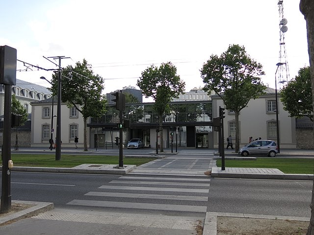 The DGSE's headquarters entrance, taken from across the street.