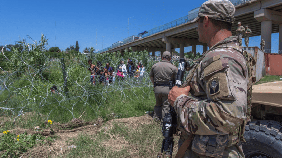 Texas Army National Guard Soldiers deployed on the U.S. Border with Mexico. Source: DVIDS