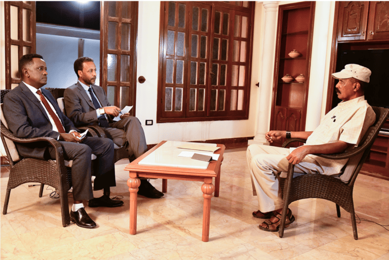 President Isaias Afewerki with Journalists from Shabbiat media. During the interview he also discussed Tigray - Eritrean relations.