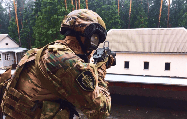 FSB Vympel operator with the Unit's insignia.