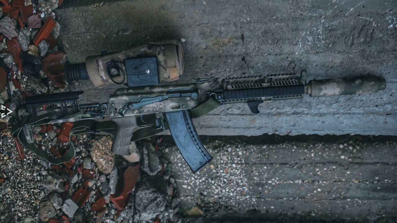 Suppressed AK-74 