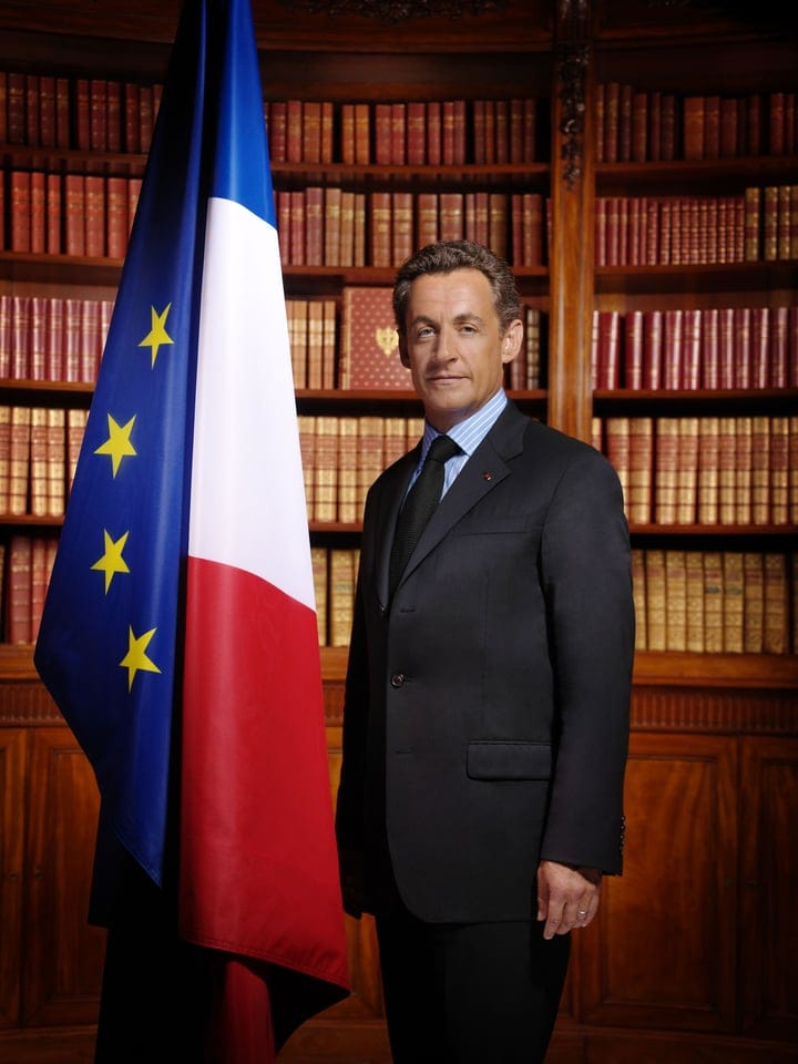 Portrait of Nicolas Sarkozy who instigated the White Papers in 2008 which began the recognition of the FIC