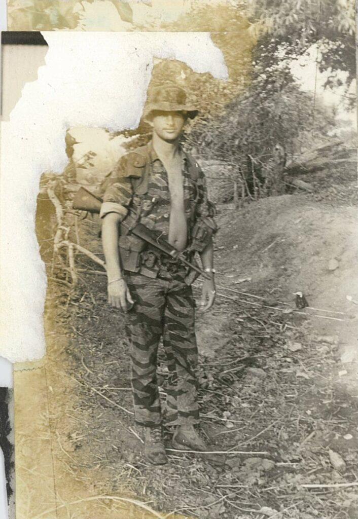 MACV-SOG operator John Mullins with a Yard bracelet. 