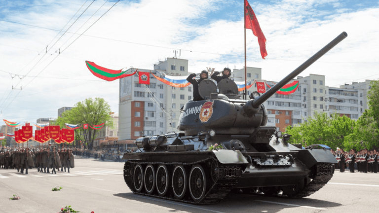Transnistria Army during Victory Day (V-Day) Parade.