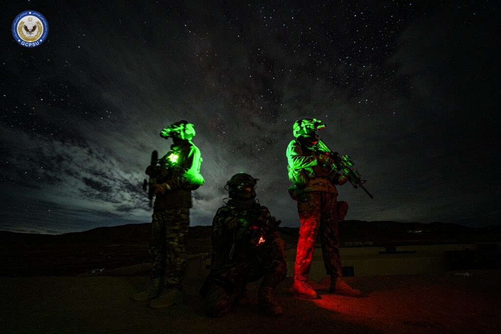 GCPSU operators with NVG (night vision goggles)