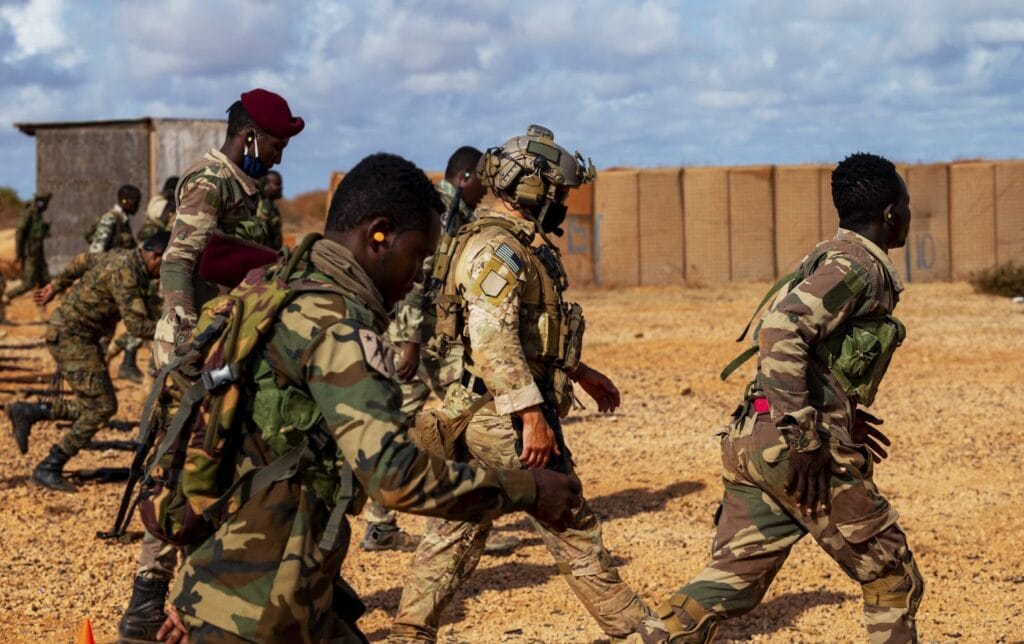 Marine Corps “Raider” unit providing a training and advisory role to Danab Brigade operators.