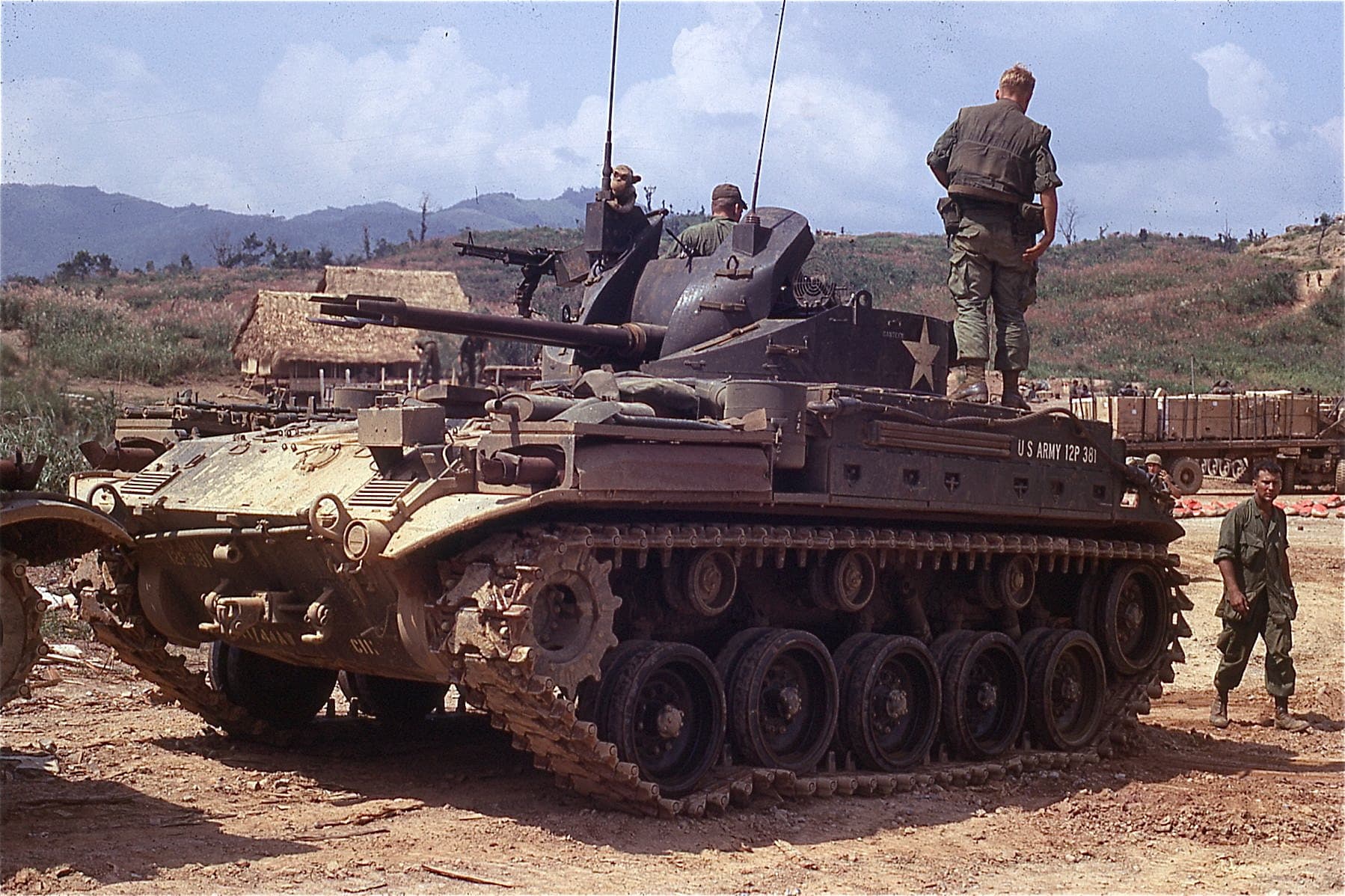 An Image of the M42 Duster, a relic of the Korean War.