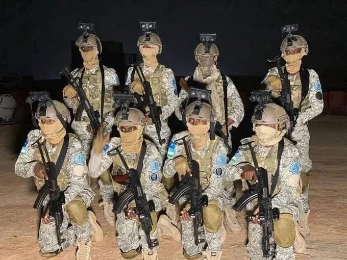 Danab Brigades soldiers equipped with NVG.