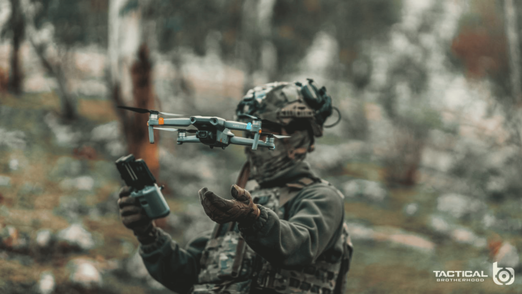 Drone in use with a Xhemati Alban fighter.