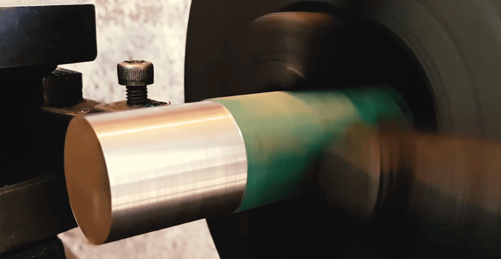 Piece of metal used in suppressor production.