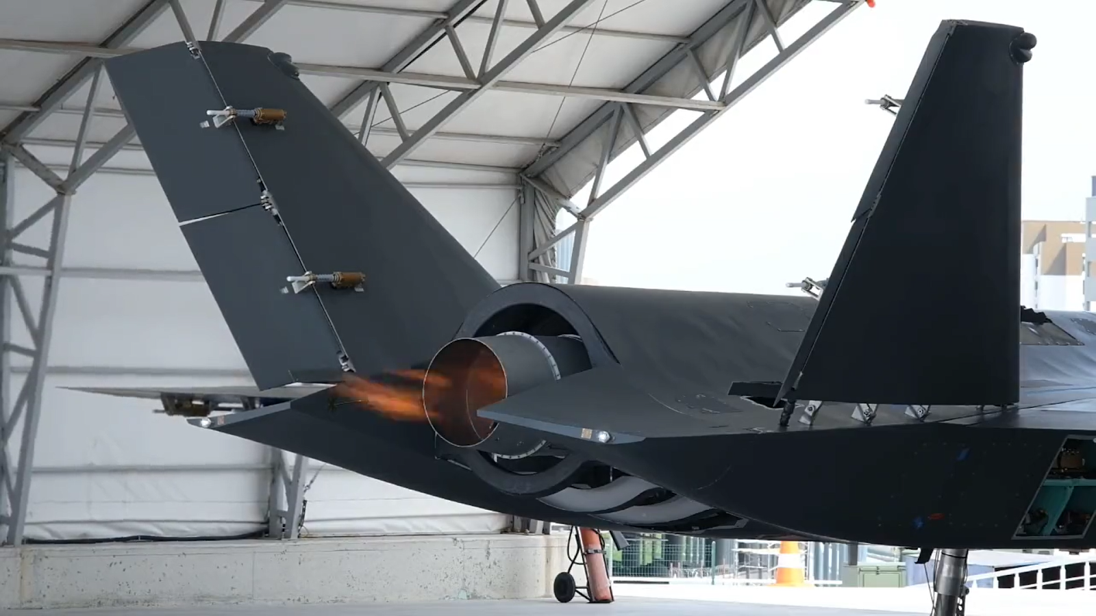 Bayraktar Kızılelma during testing.